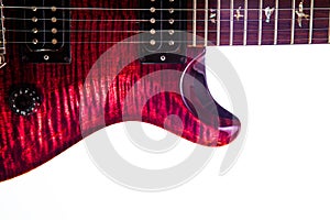 Electric guitar. Luxury professional musical instrument