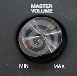 electric guitar master volume knob analog synthesizer