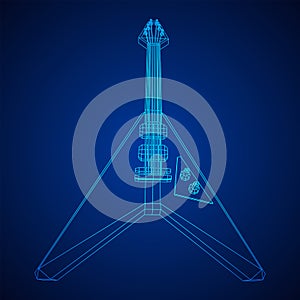 Electric guitar musical instrument vector