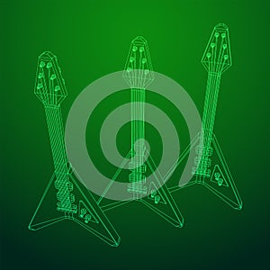 Electric guitar musical instrument vector