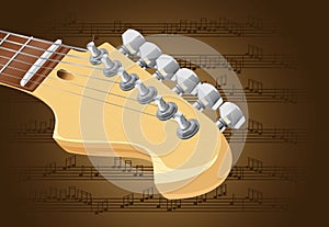 Electric guitar neck