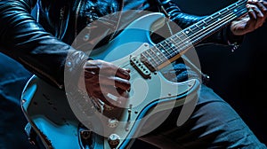 The Electric Guitar Performance.AI generated image