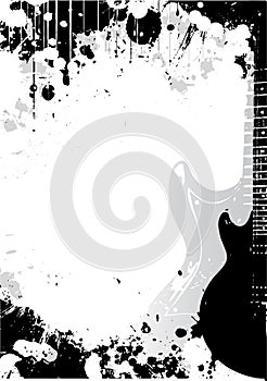 Electric guitar poster background