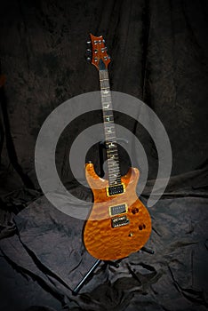 Electric guitar on stand