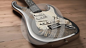 electric guitar superstrat unique design ai created