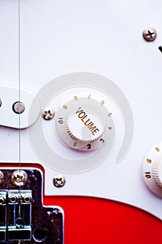 Electric guitar volume dial