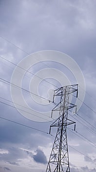 Electric High Voltage Transmission Tower