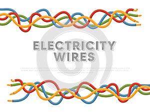 Electric industrial cables. Multicolored cables