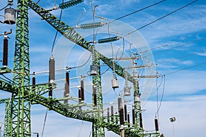 Electric insulations and cables in an electrical smistation plant