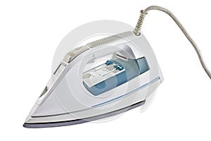 Electric iron isolated on the white
