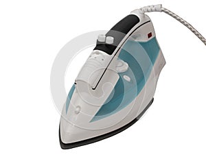 Electric iron isolated on white background