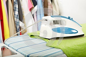 Electric iron and shirt