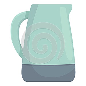 Electric kettle icon cartoon vector. Kitchen cutlery