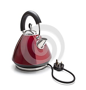 Electric kettle isolated