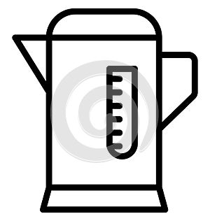 Electric Kettle Isolated Vector icon which can be easily modified or edit