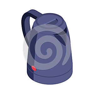 Electric Kettle Isometric Composition