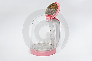 Electric kettle plastic with a glass flask for boiling water