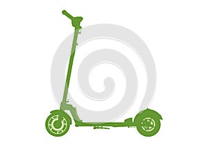 Electric kick scooter silhouette