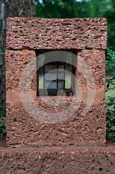 The electric lamp in the Laterite brick