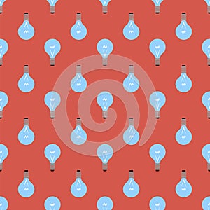 Electric Lamp Seamless Pattern