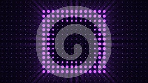 Electric lamps, color abstraction, loop, rombus. Rombus modern virtual led animation background