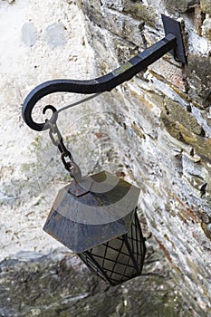 An electric lantern, stylized as an old cast-iron lamp