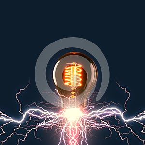 Electric lighting effect, abstract techno backgrounds