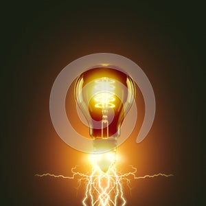 Electric lighting effect, abstract techno backgrounds
