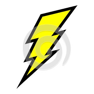 Electric lightning bolt photo
