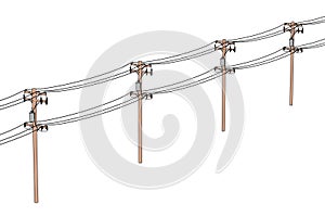 Electric lines photo