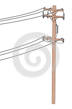 Electric lines photo