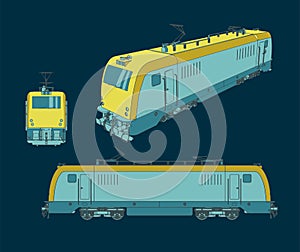 Electric Locomotive illustration