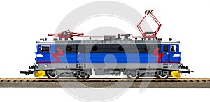 Electric locomotive isolated