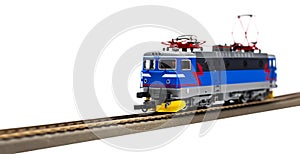 Electric locomotive isolated