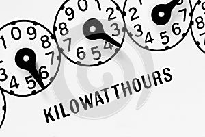 Electric Meter Dials