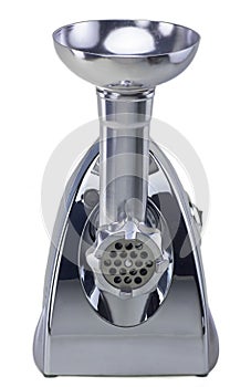 electric mincer in front view