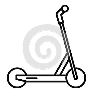 Electric modern scooter icon, outline style