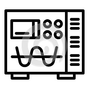 Electric modulator device icon, outline style photo