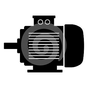 Electric motor icon. Engine vector illustration