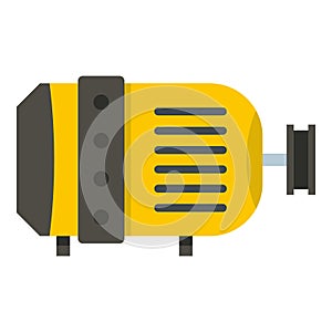 Electric motor icon isolated