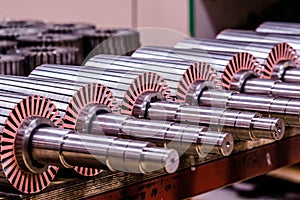 The electric motor rotor of stock