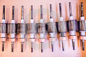 The electric motor rotor of stock