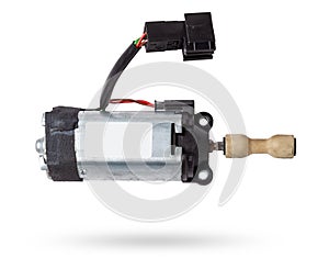 electric motor on white isolated background