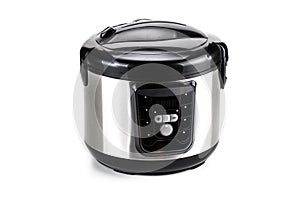 Electric multi cooker isolated on white background