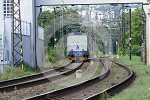 Electric old locomotive