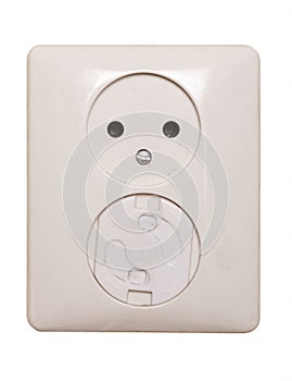 Electric outlet, 1 has a child safeguard