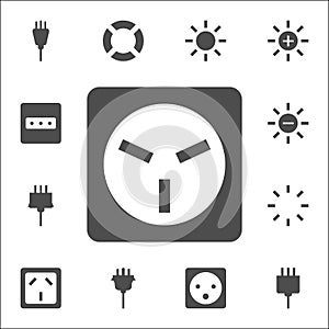 electric outlet icon. web icons universal set for web and mobile