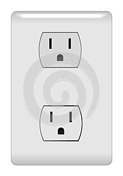 Electric outlet illustration