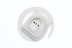 Electric outlet. isolated on a white background.