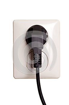 Electric outlet with plug